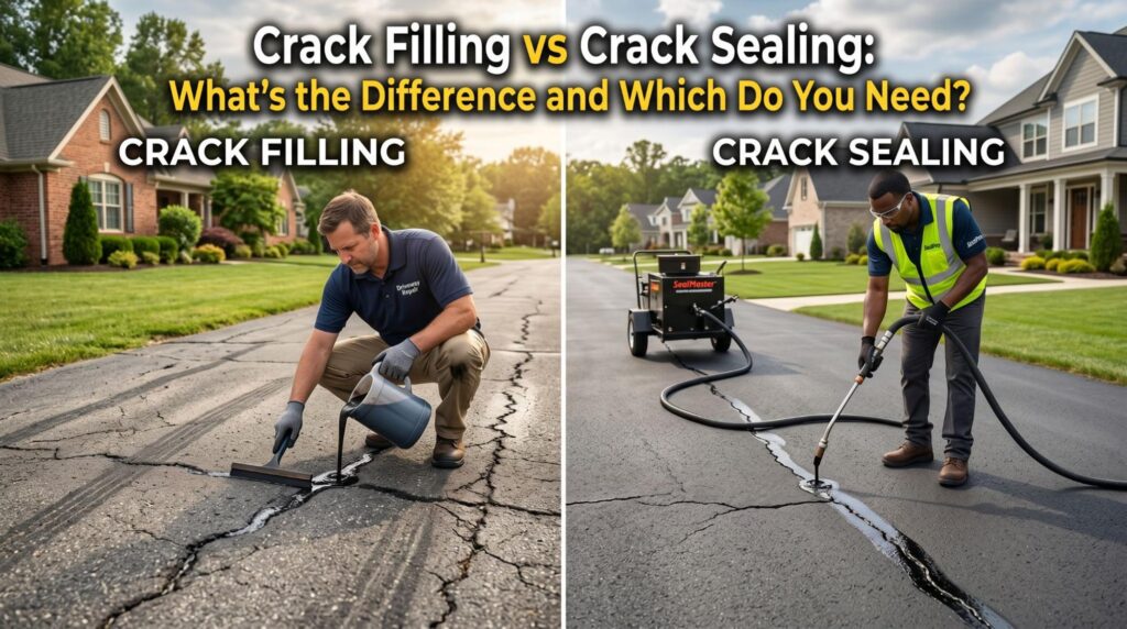 Crack Filling vs Crack Sealing