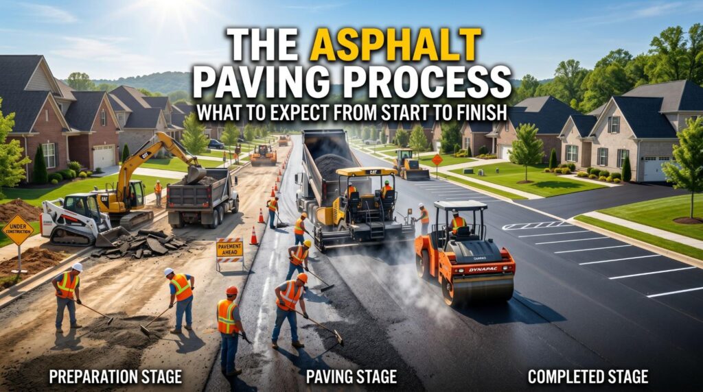 The Asphalt Paving Process: What to Expect From Start to Finish asphalt paving process