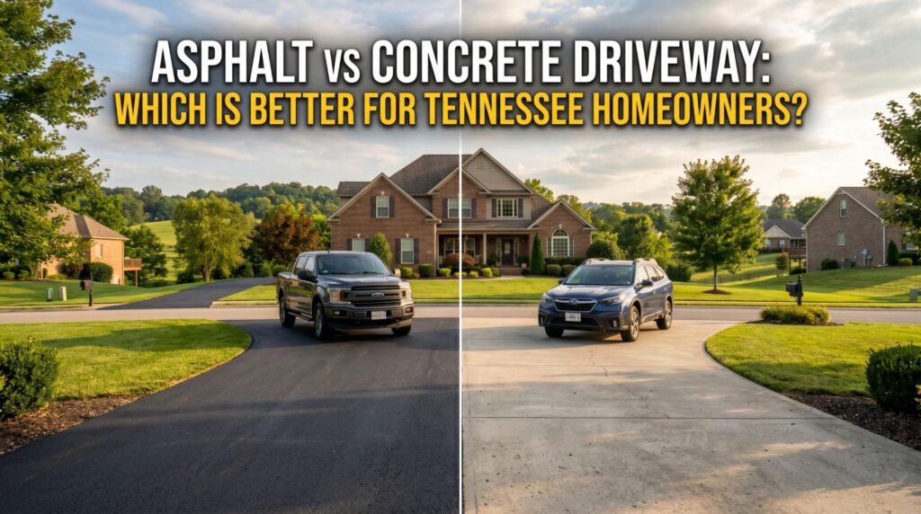 asphalt vs concrete driveway