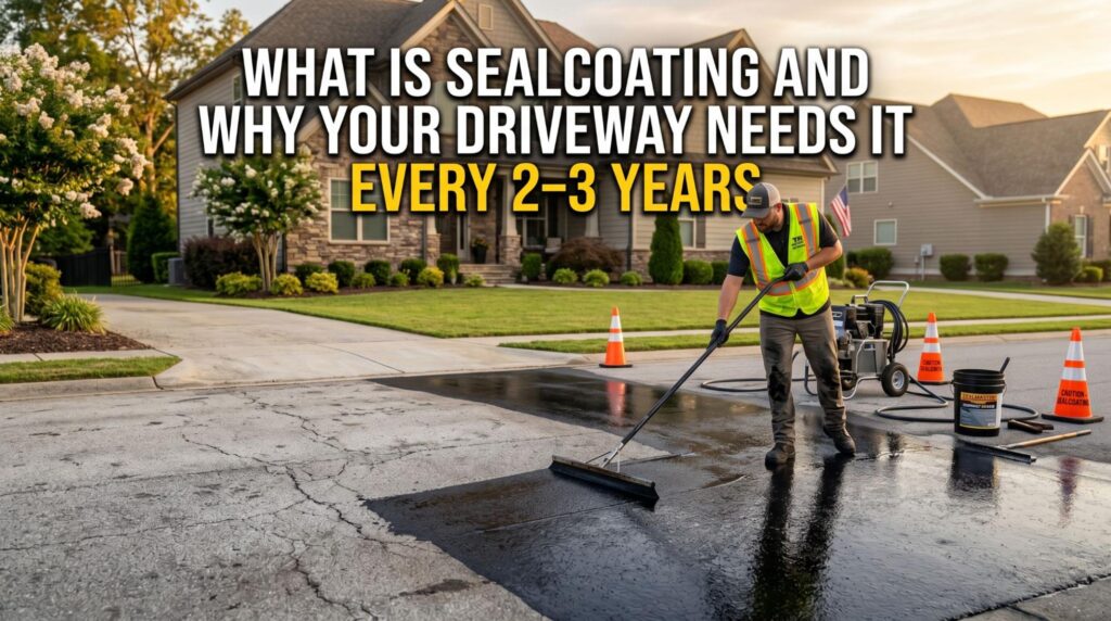 What Is Sealcoating and Why Your Driveway Needs It Every 2–3 Years driveway sealcoating