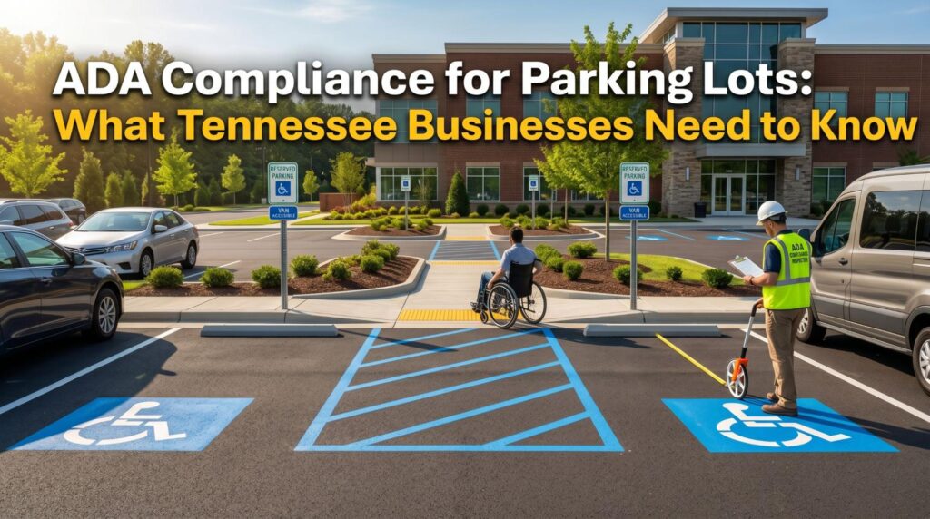 ada compliance for parking lots

