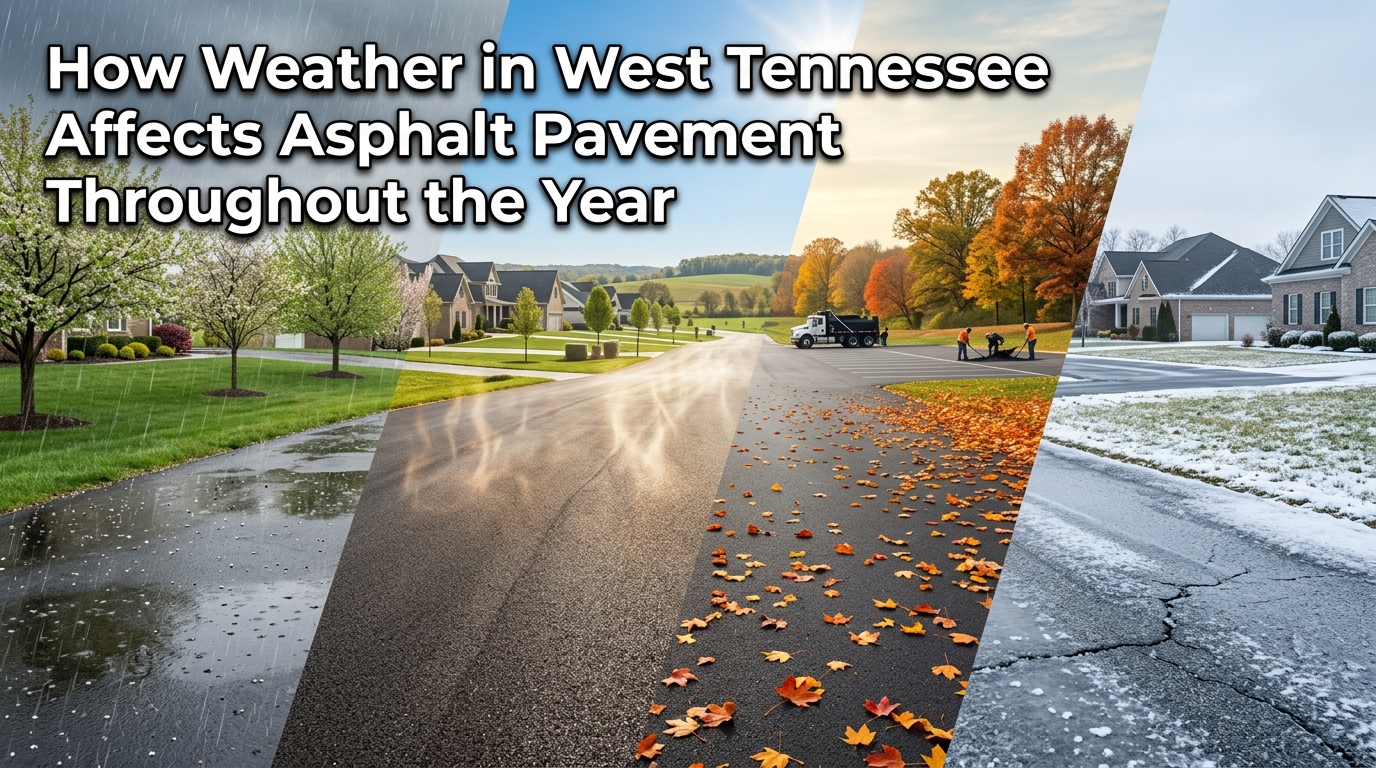 How Weather in West Tennessee Affects Asphalt Pavement Throughout the Year