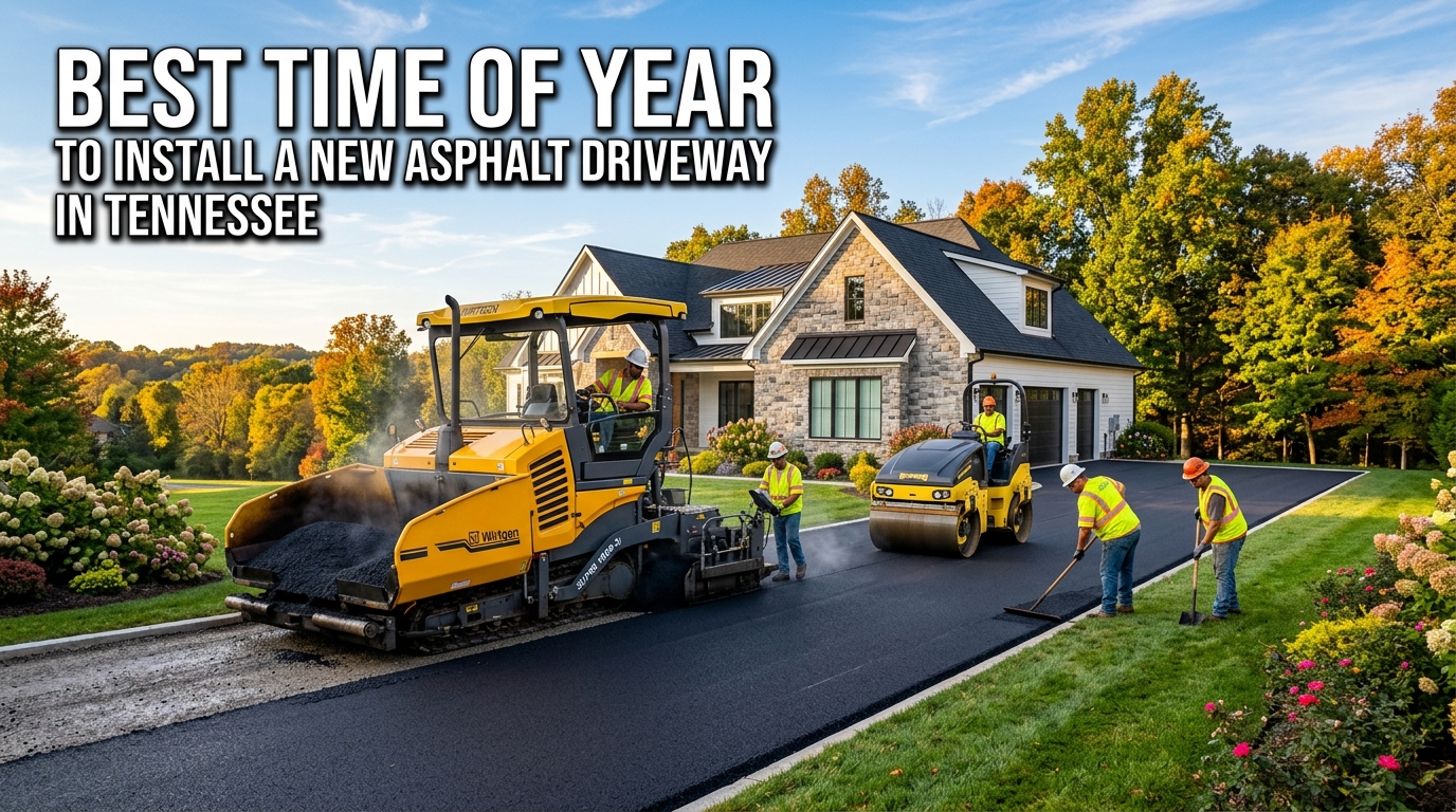 Best Time of Year to Install a New Asphalt Driveway in Tennessee Best Time of Year to Install a New Asphalt Driveway