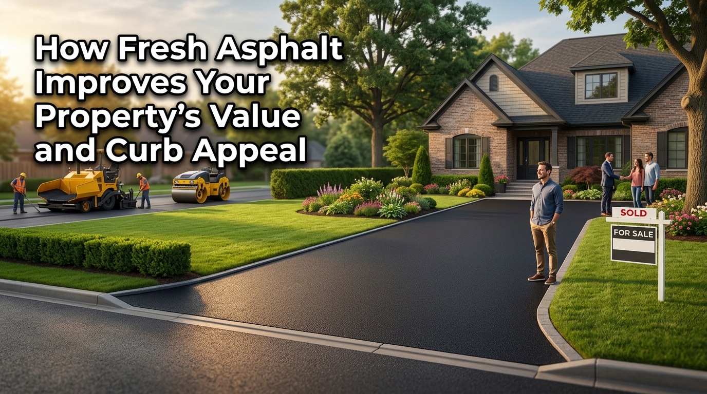 How Fresh Asphalt Improves Your Property's Value and Curb Appeal